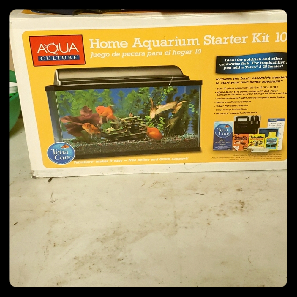 A size 10 fish tank